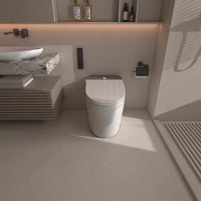 Loniko ST001 Auto Open/Close Lid Smart Toilet Bidet with Built-in Tank, Auto Flush & Wash
