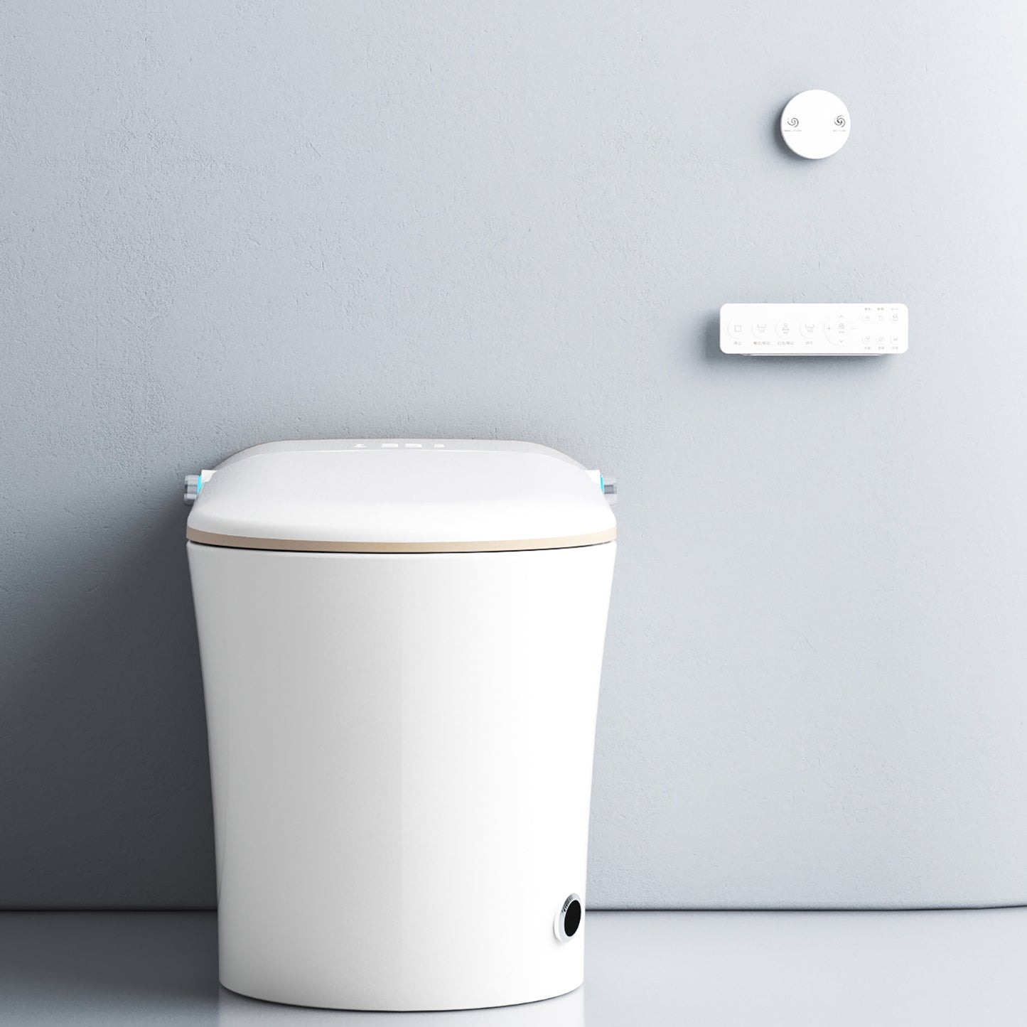 Loniko U2 Auto Open & Close Smart Bidet Toilet with Foot sensor, Tankless Toilet with Auto Flushing