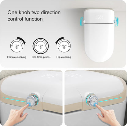 Loniko U2 Auto Open & Close Smart Bidet Toilet with Foot sensor, Tankless Toilet with Auto Flushing