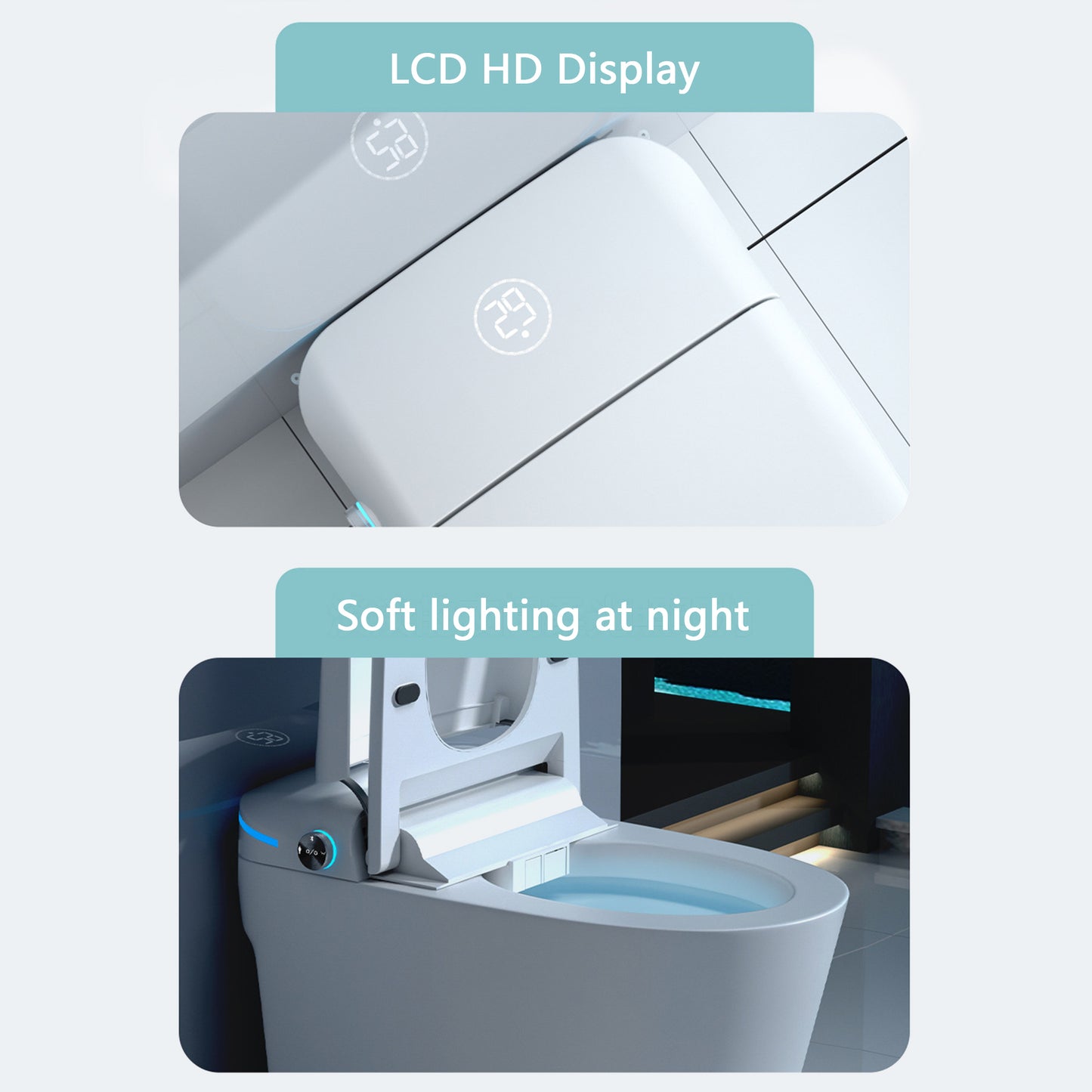 Loniko ST001-1 Auto Open/Close Lid Smart Toilet Bidet with Built-in Tank