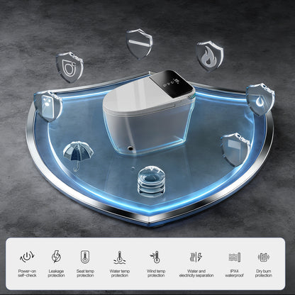 Loniko W4 Smart Toilet with Bidet Built In, One-Piece Tankless Design with Remote