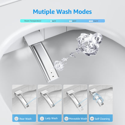 Loniko K1 Smart Toilet, One-Piece Bidet, Heated Seat & Auto Flush