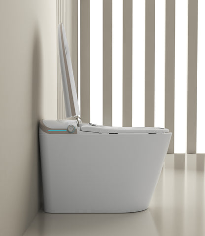 Loniko U2 Auto Open & Close Smart Bidet Toilet with Foot sensor, Tankless Toilet with Auto Flushing