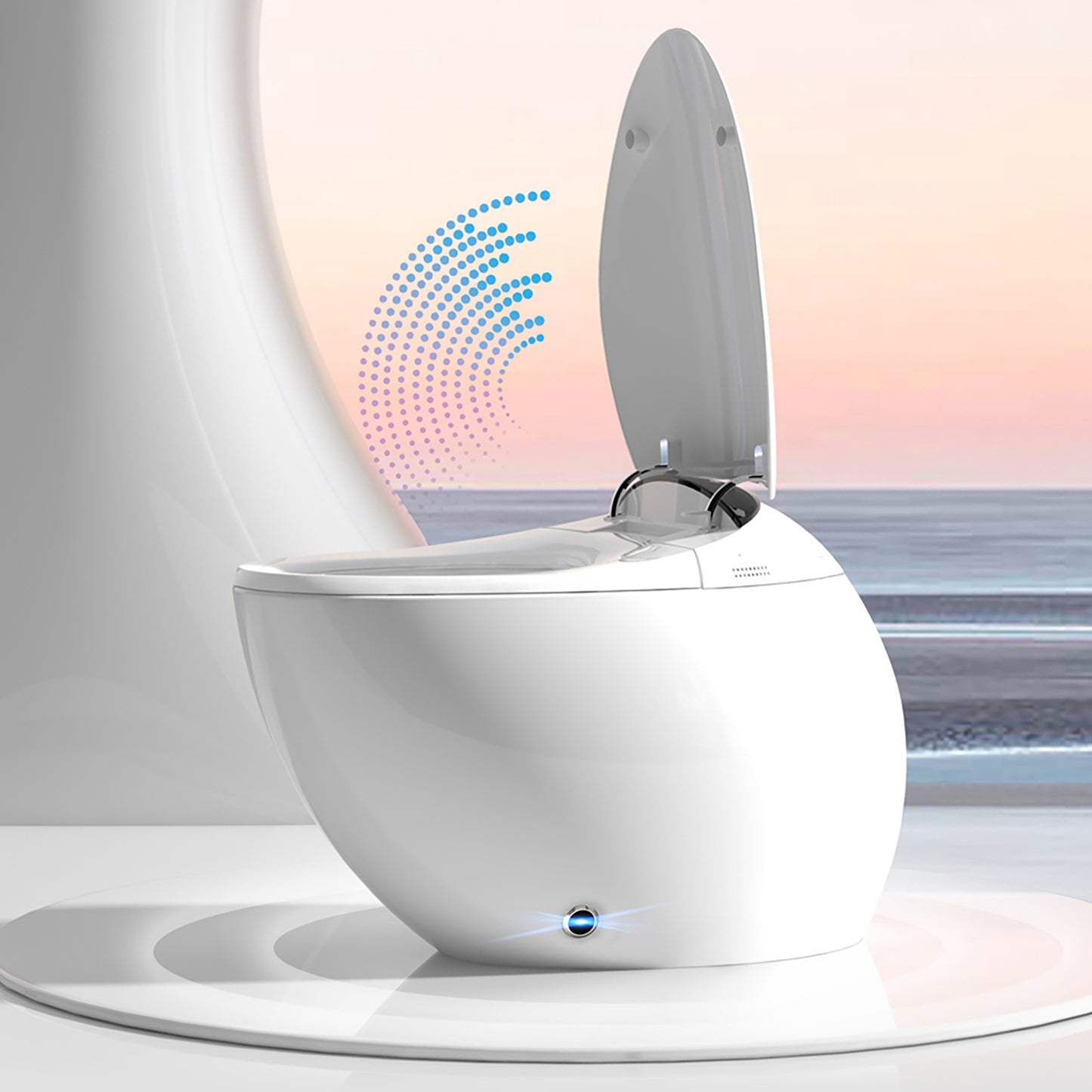 Loniko Y1 Space Capsule Smart Toilet, Featuring Automatic Opening And Closing