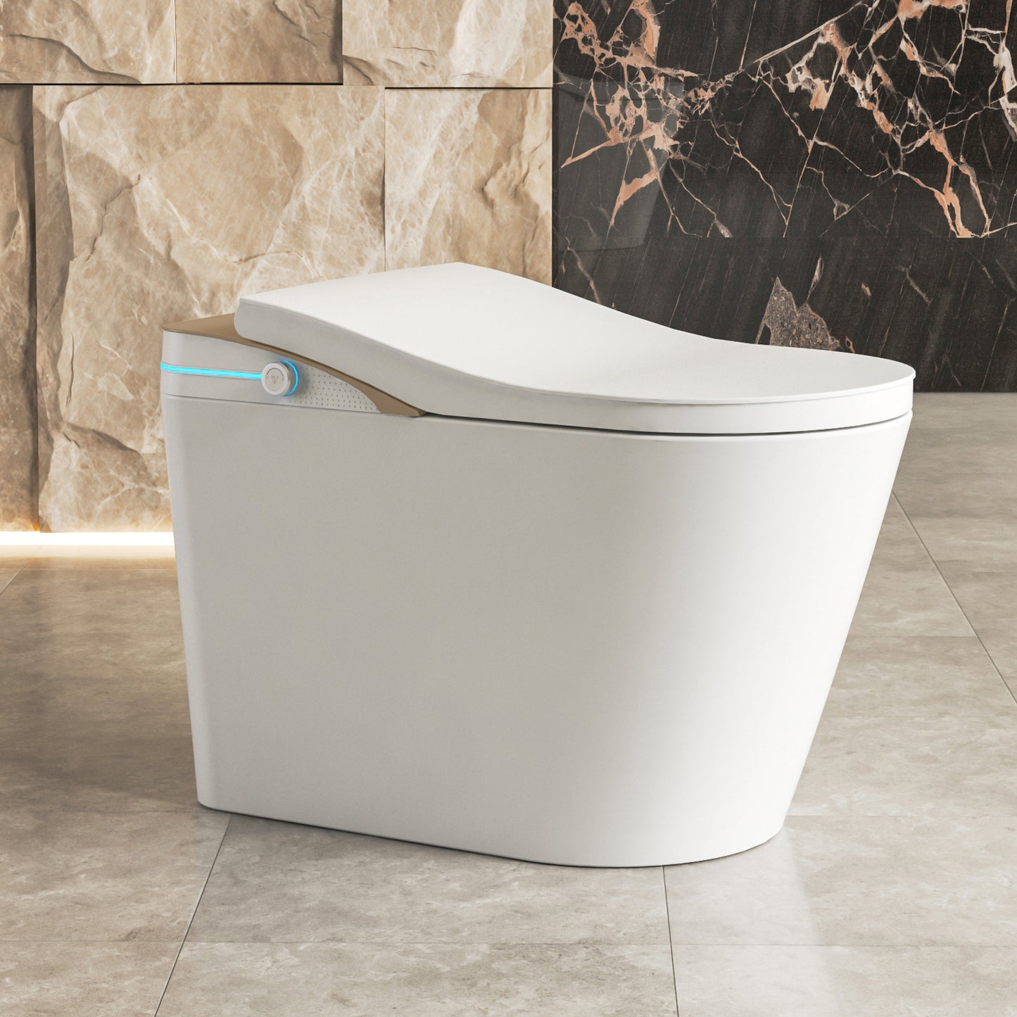 Loniko K1 Smart Toilet, One-Piece Bidet, Heated Seat & Auto Flush